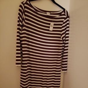 Gap long sleeve stripe dress
